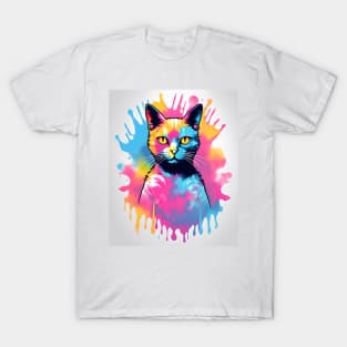 Tie Dye Cat T-Shirt